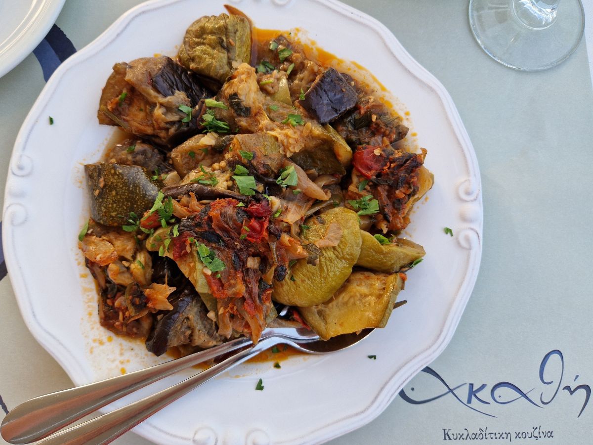 Vegan dish briam Greece