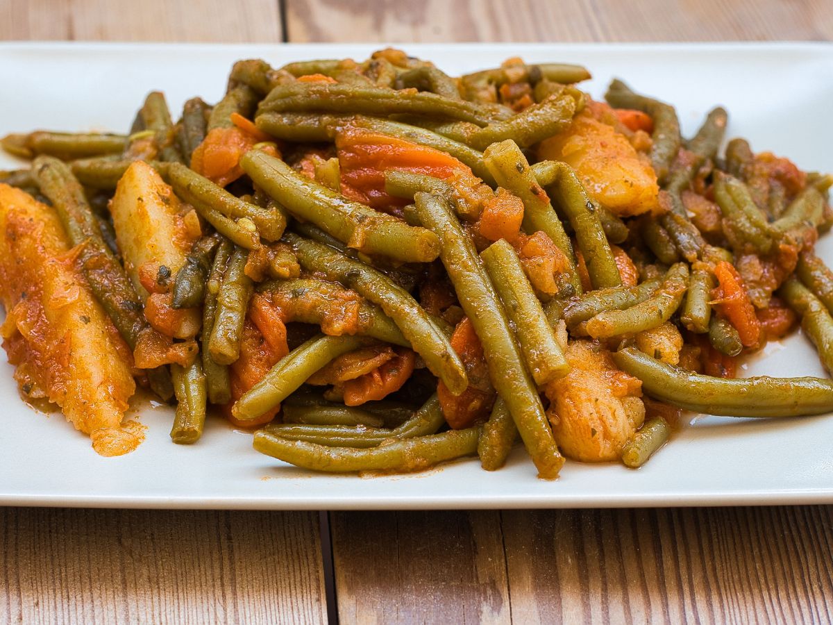 Greek vegan food - Fasolakia