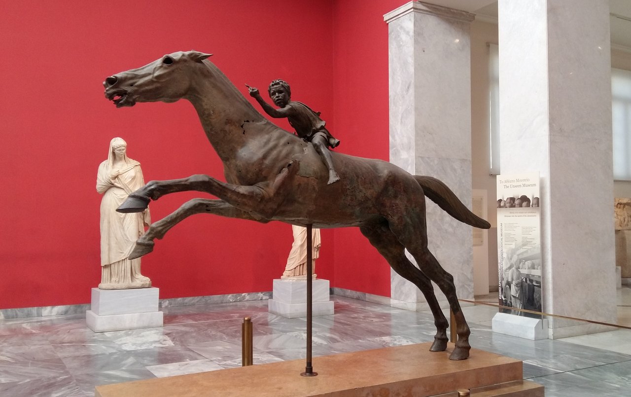 Best museums in Athens - National Archaeological Museum - Child on a horse