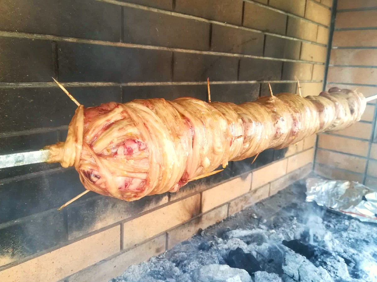 Kokoretsi Greek Easter traditional dish