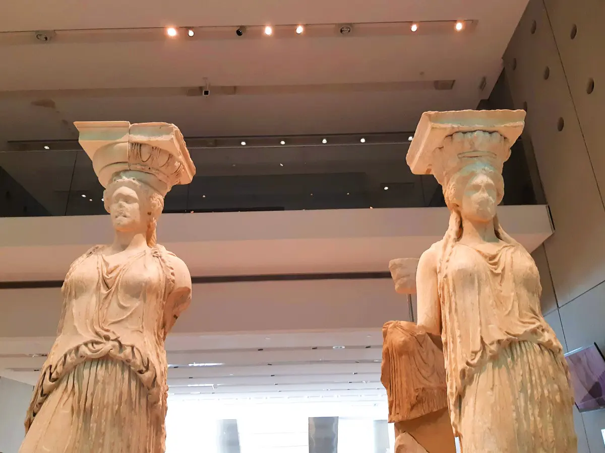Acropolis museum and the Caryatids - Best museums in Athens