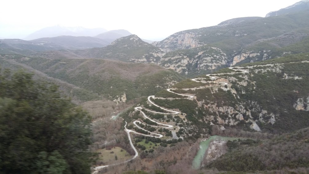 A mountain road in Epirus
