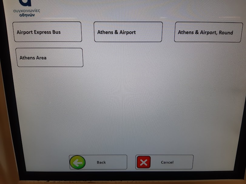Athens metro ticket options