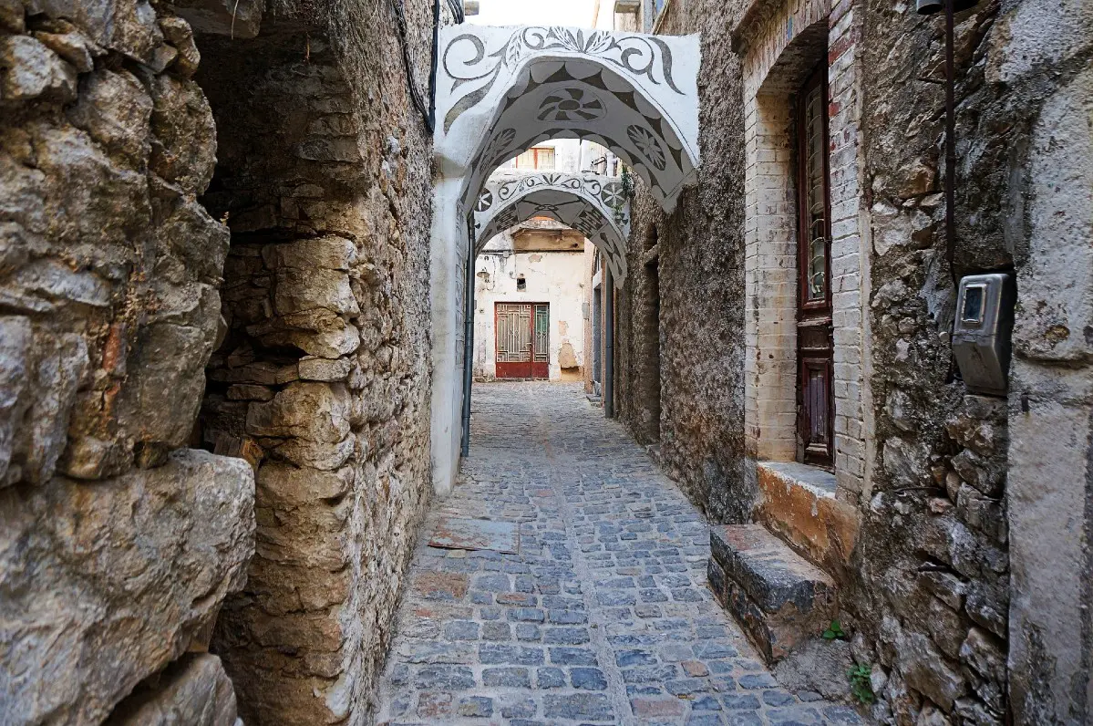 Mastic village in Chios island Greece