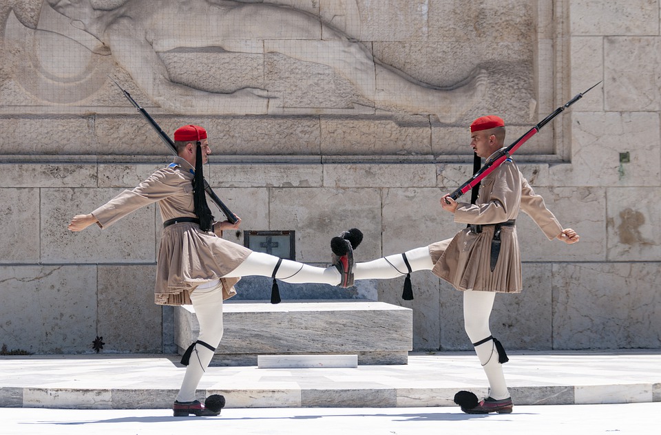 Changing of the Guards in Athens Greece