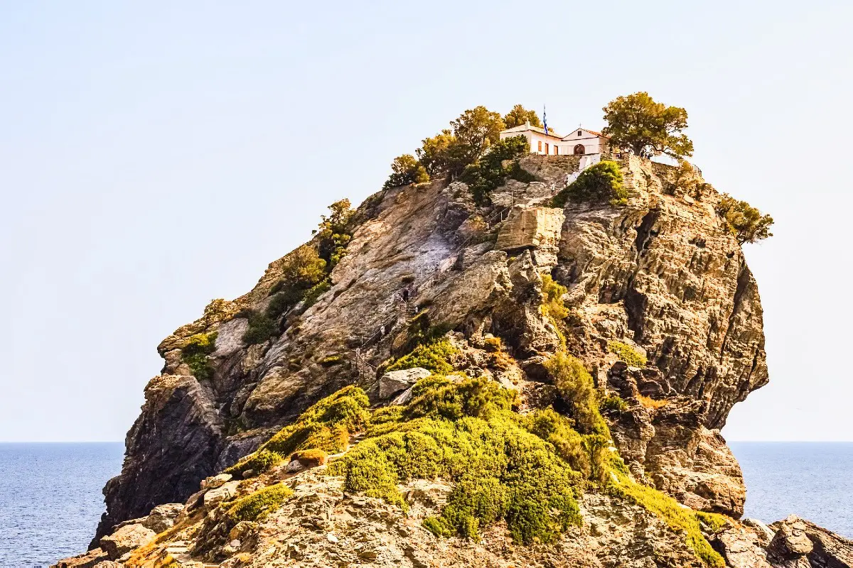 Kastri church in Skopelos Greece