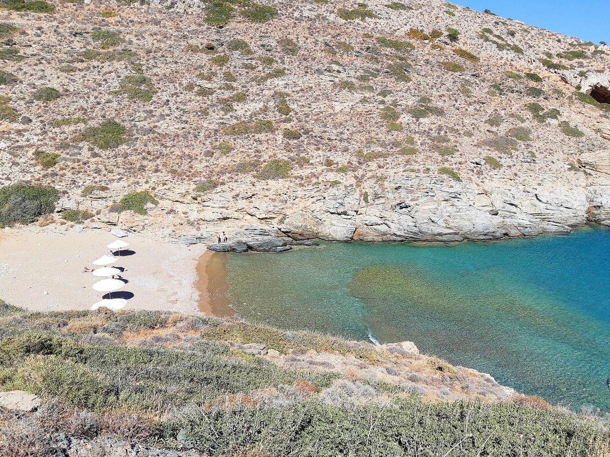 A beautiful beach in Sikinos Greece