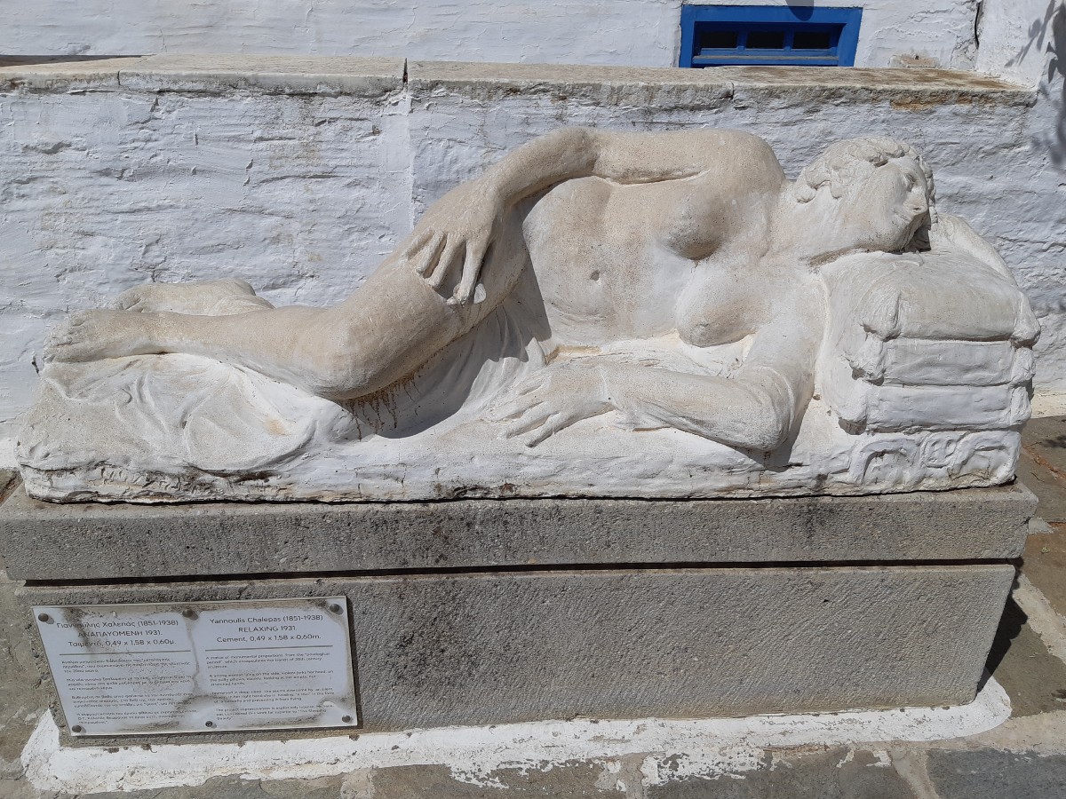 Marble sculpture in Tinos Greece