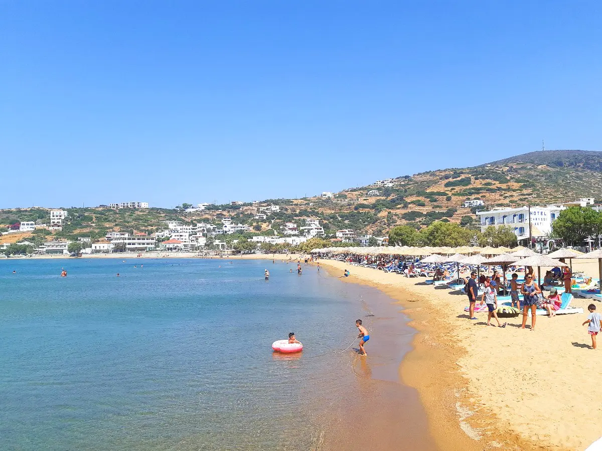 Batsi is one of the most popular Andros beaches