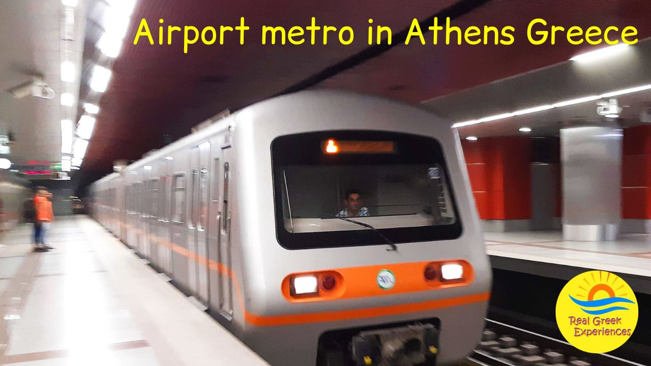 How to take the airport metro in Athens Greece