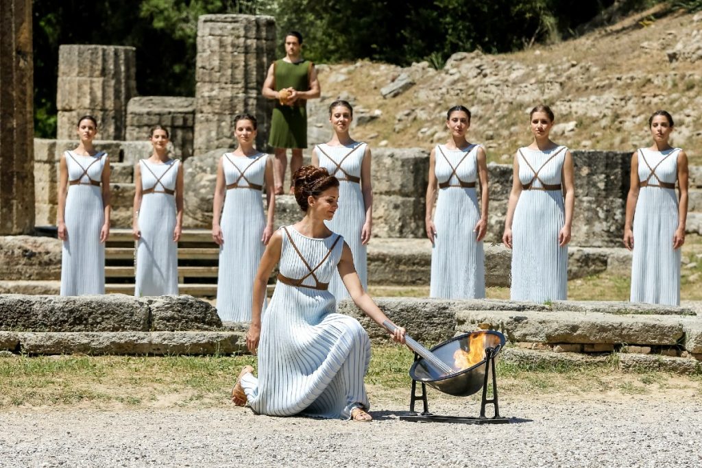 Olympic Flame Ceremony In Olympia 1024x683 