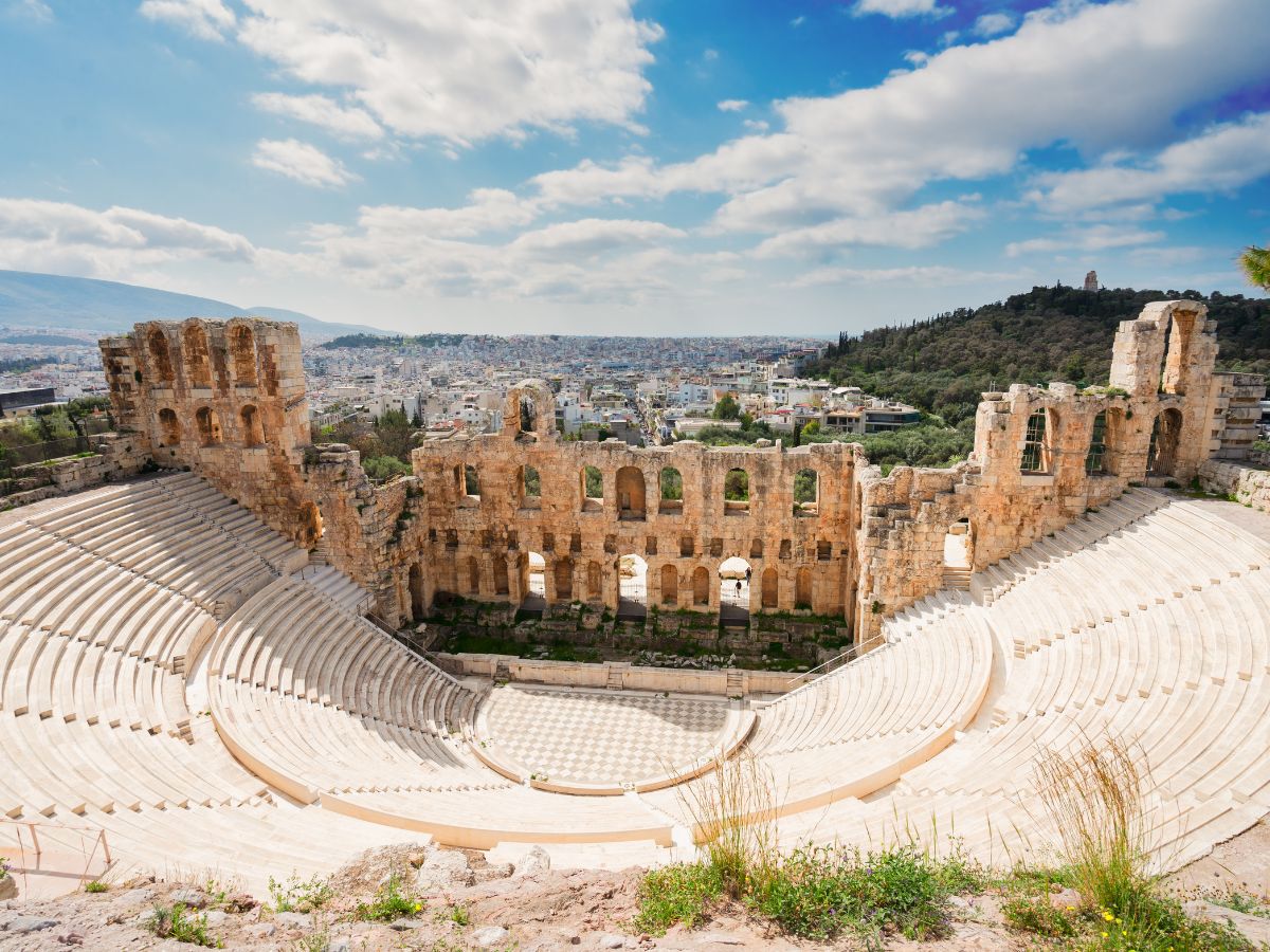 Theatre of Herodus Atticus in Athens Greece