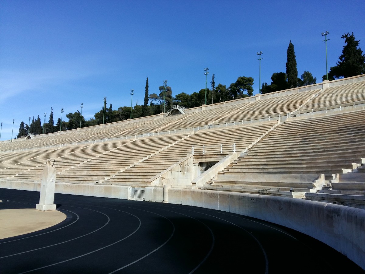 A view of the Panathenaic Stadium in Athens Greece