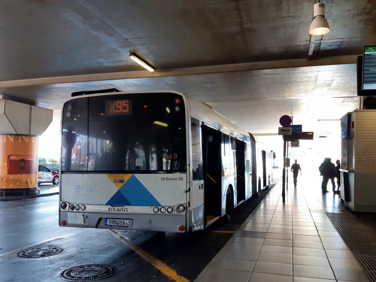 How to take the Athens airport bus to Athens city center and beyond