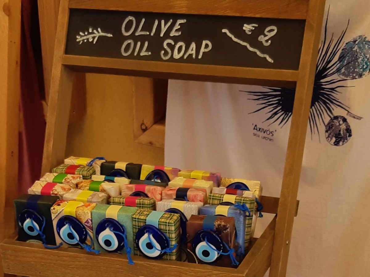 Olive oil soap bars - Plaka Athens