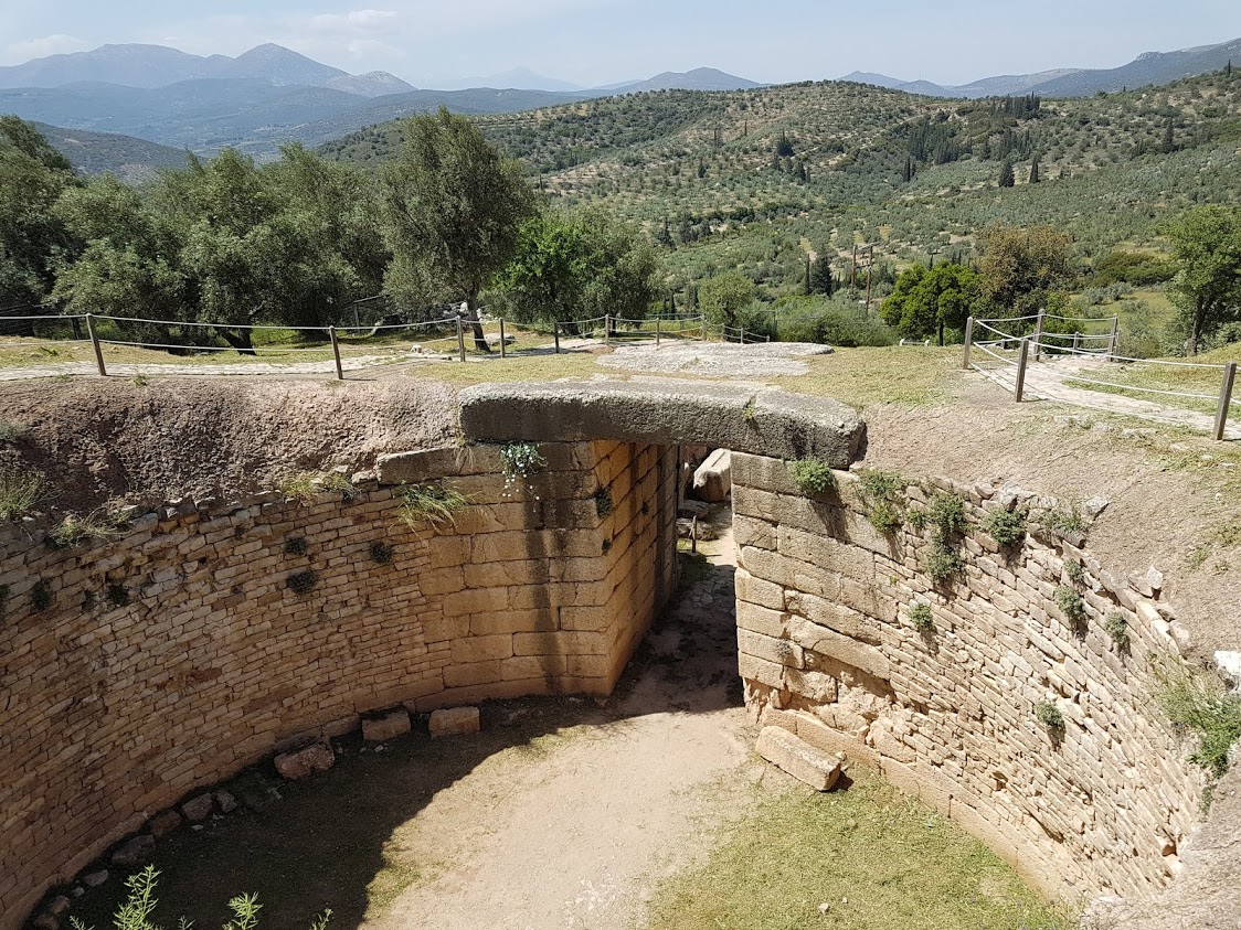 A tomb of Mycenae in Greece