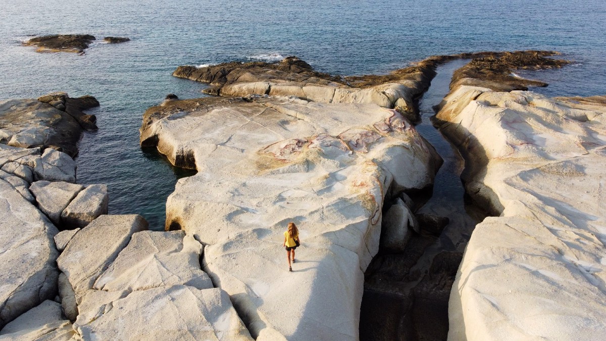 Mandrakia beach, reasons to visit Milos Greece