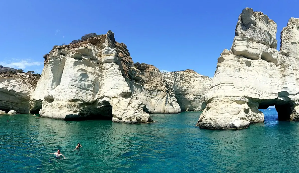 Milos Beaches - Kleftiko beach in Milos Greece