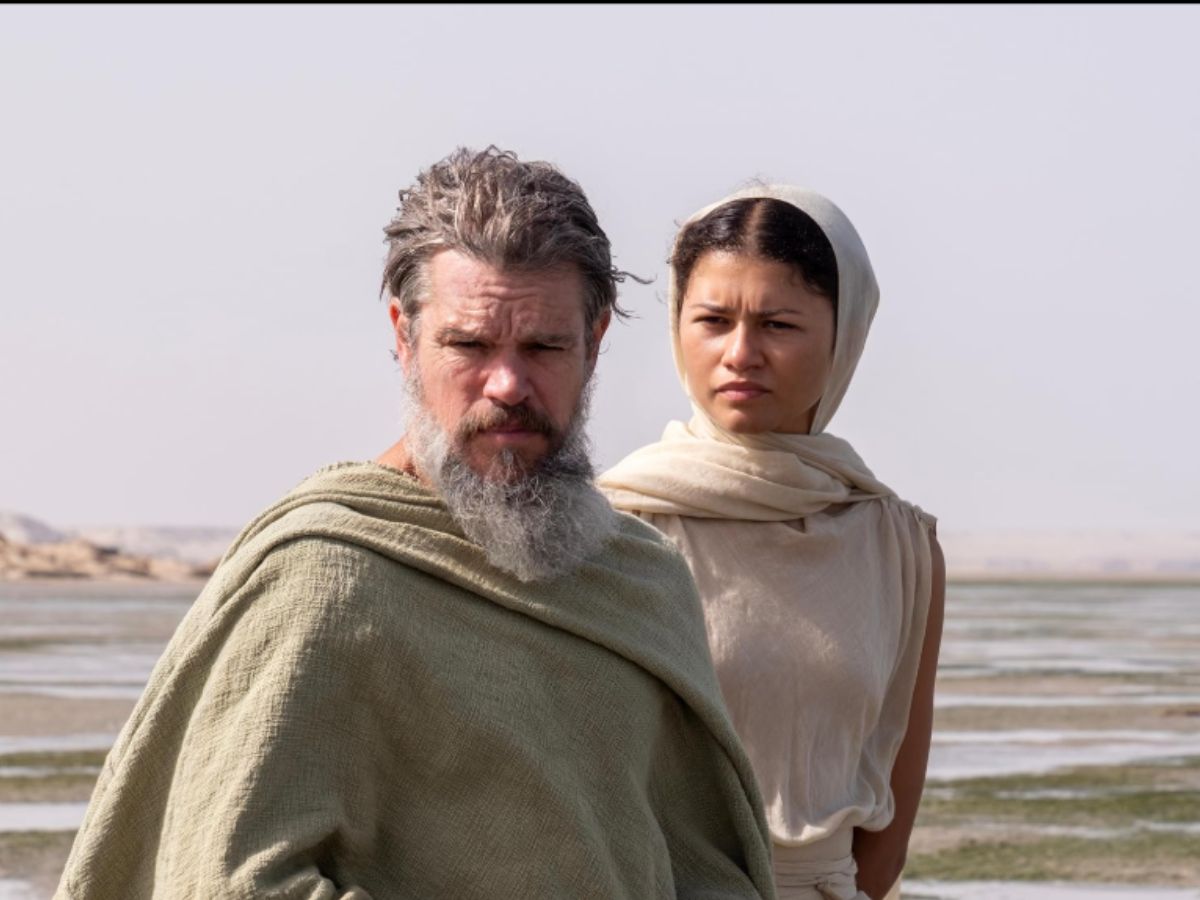 Matt Damon and Zendaya in the Odyssey