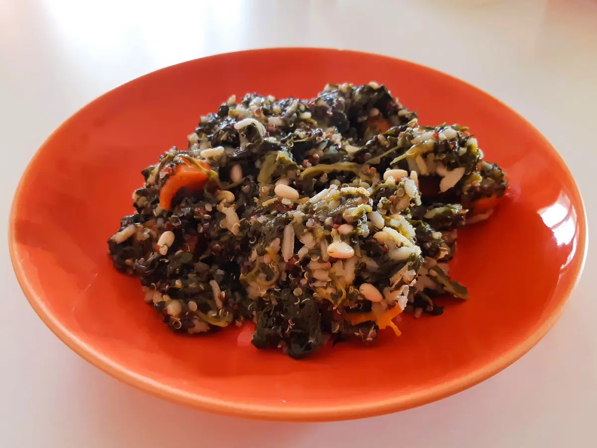 Spanakorizo Greek spinach with rice