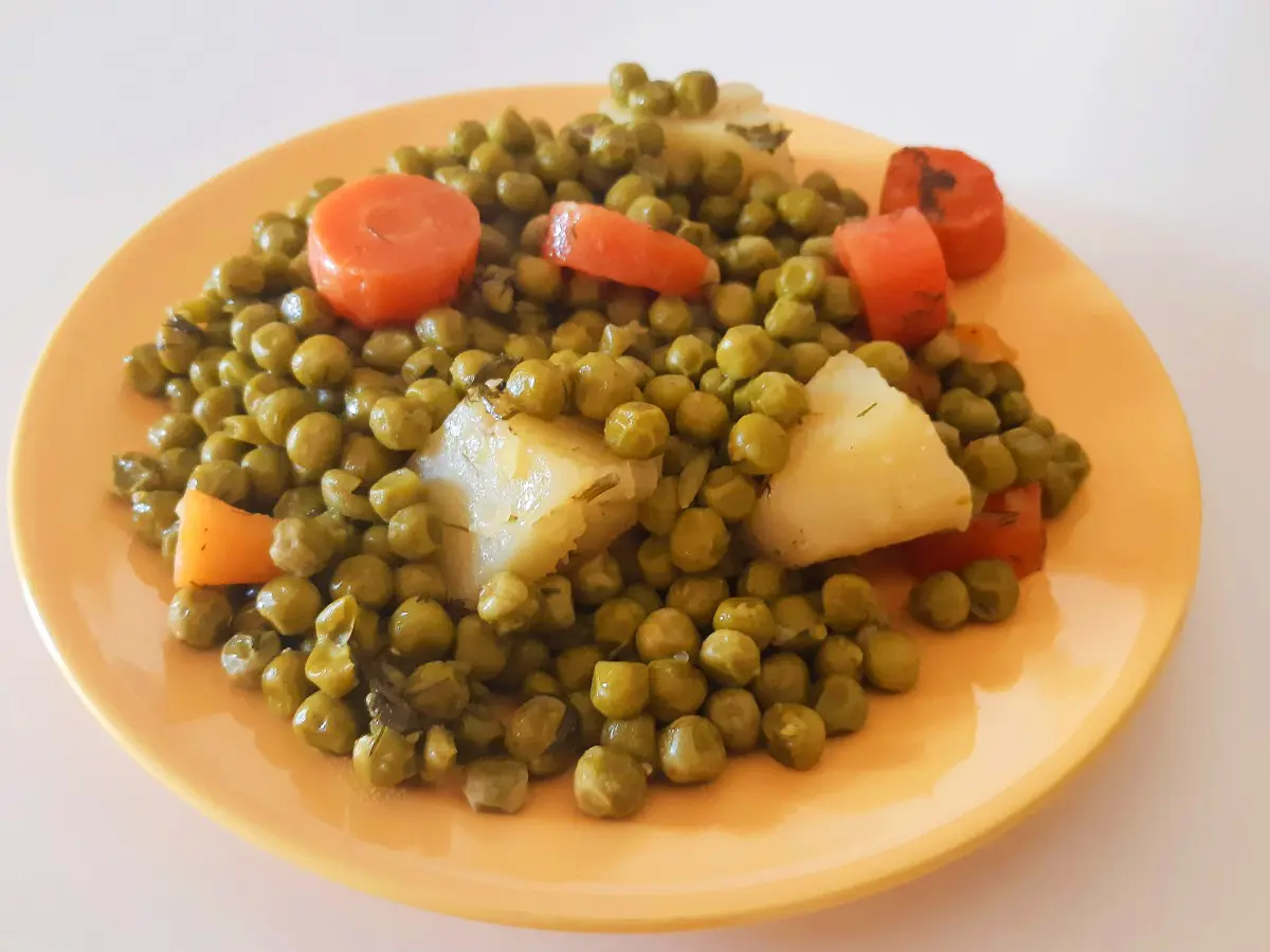Peas traditional Greek cuisine