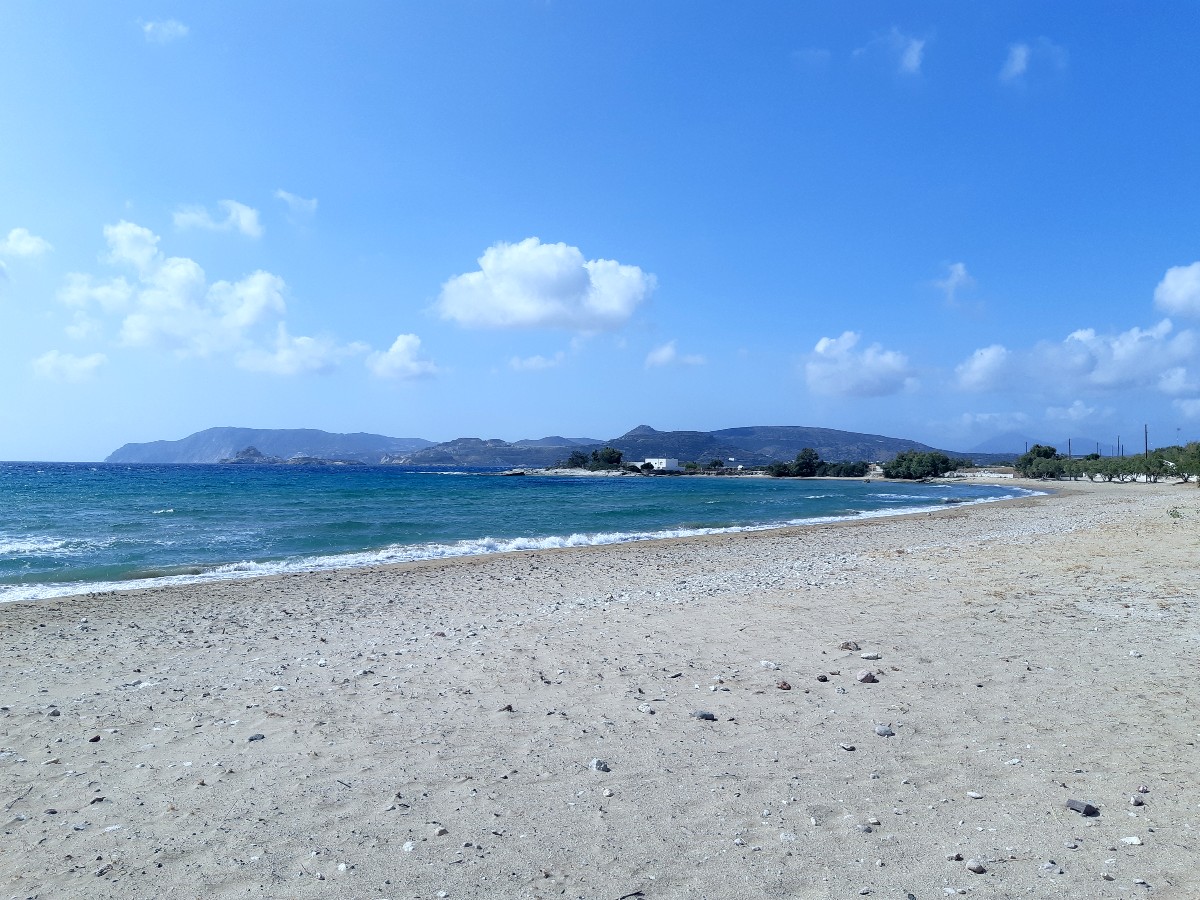 Sandy beach in Kimolos Greece