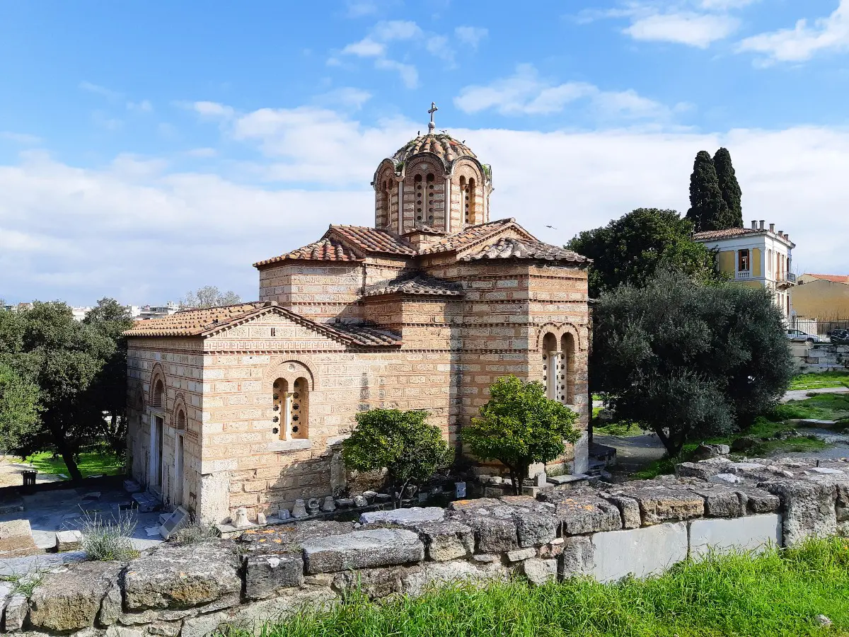 Byzantine church in the Ancient Agora of Athens Greece