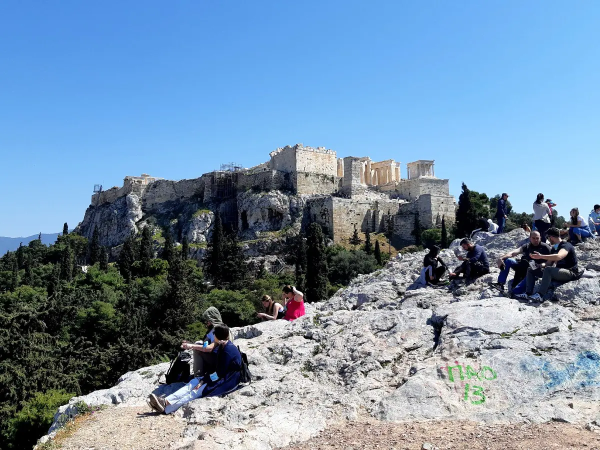 View of the Acropolis from Areopagus