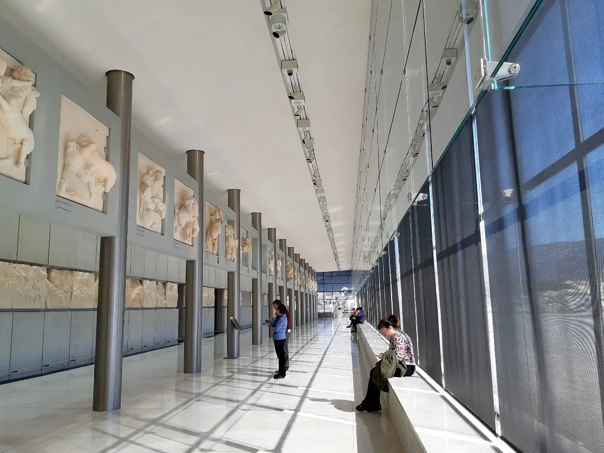 Exhibits in the Acropolis Musum