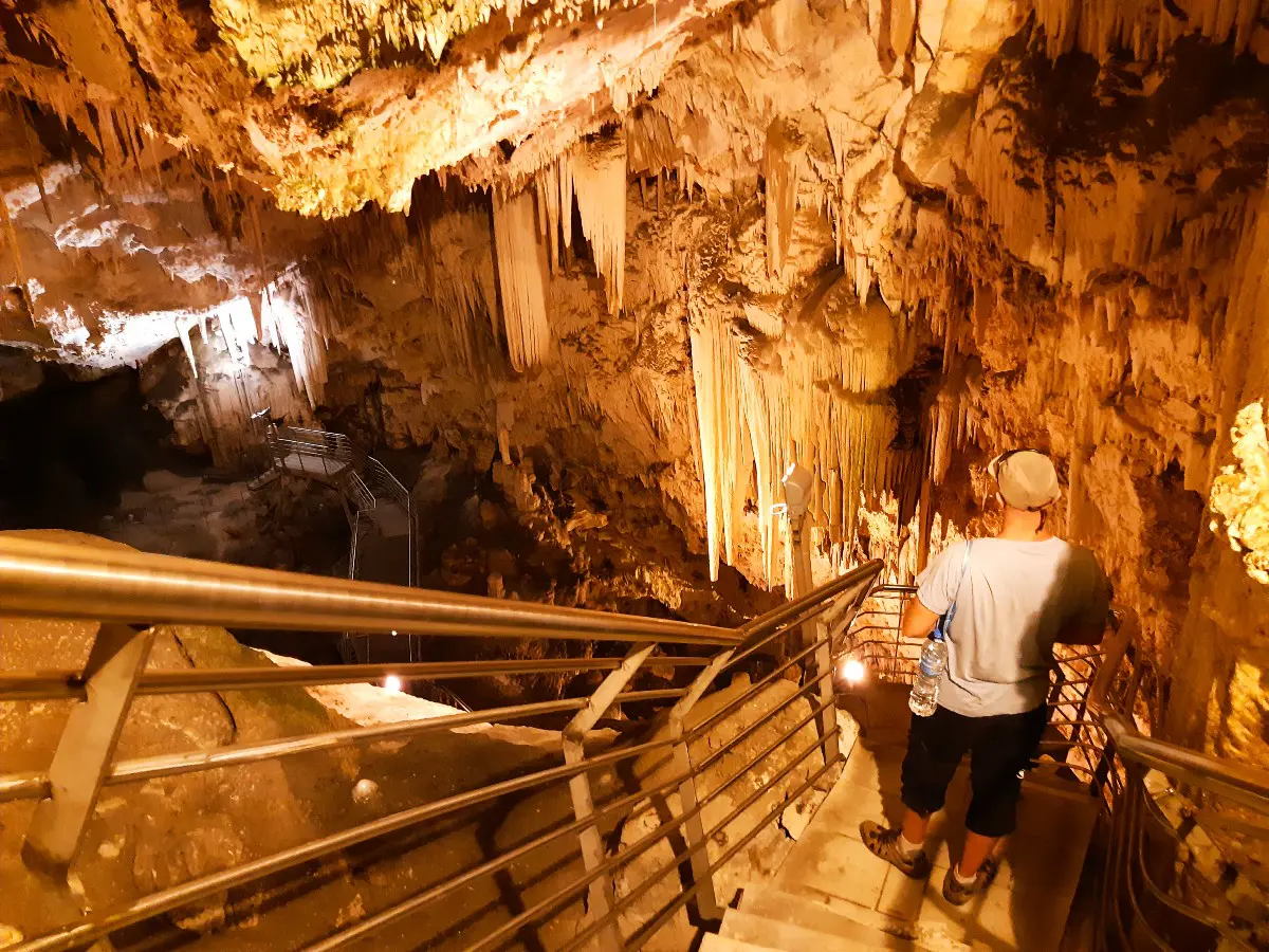 Inside Antiparos Cave Greece