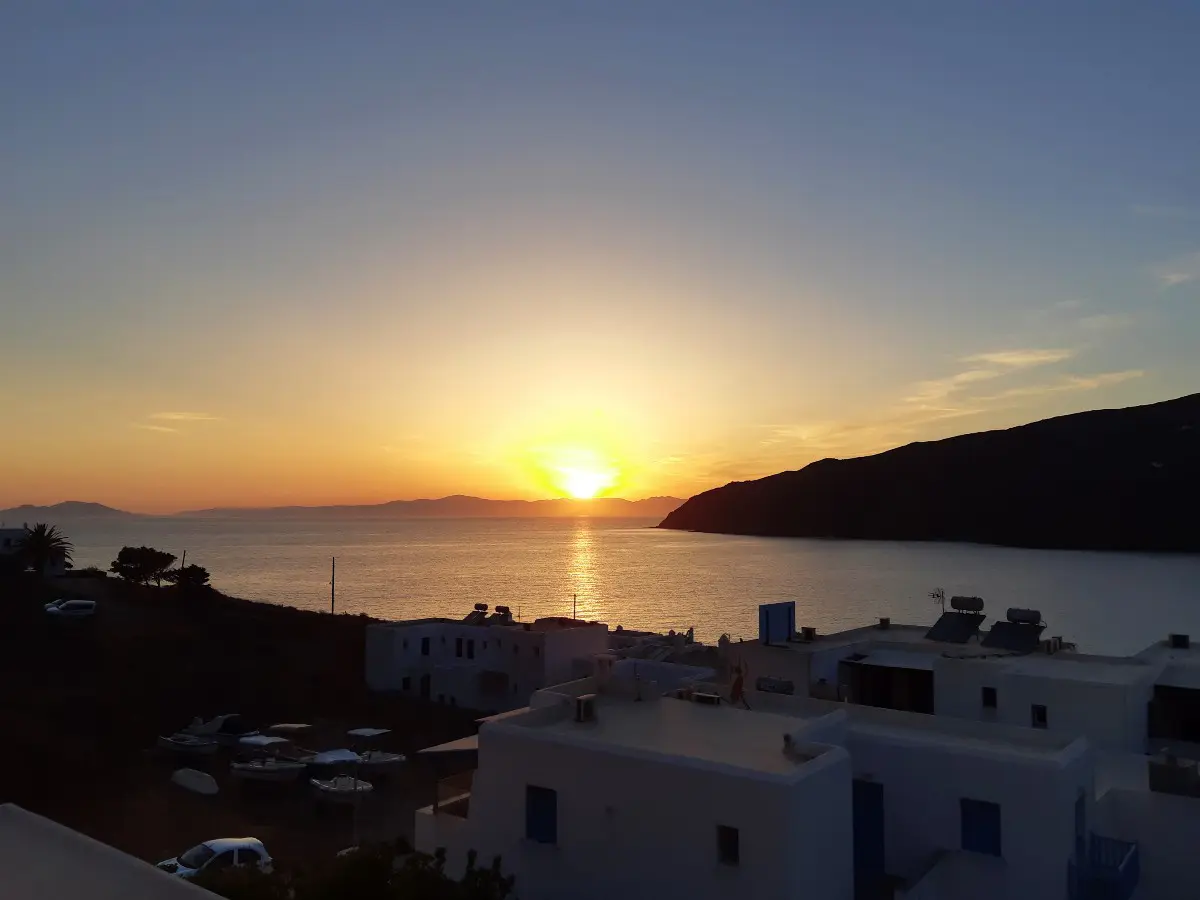 Sunset over Amorgos Greece