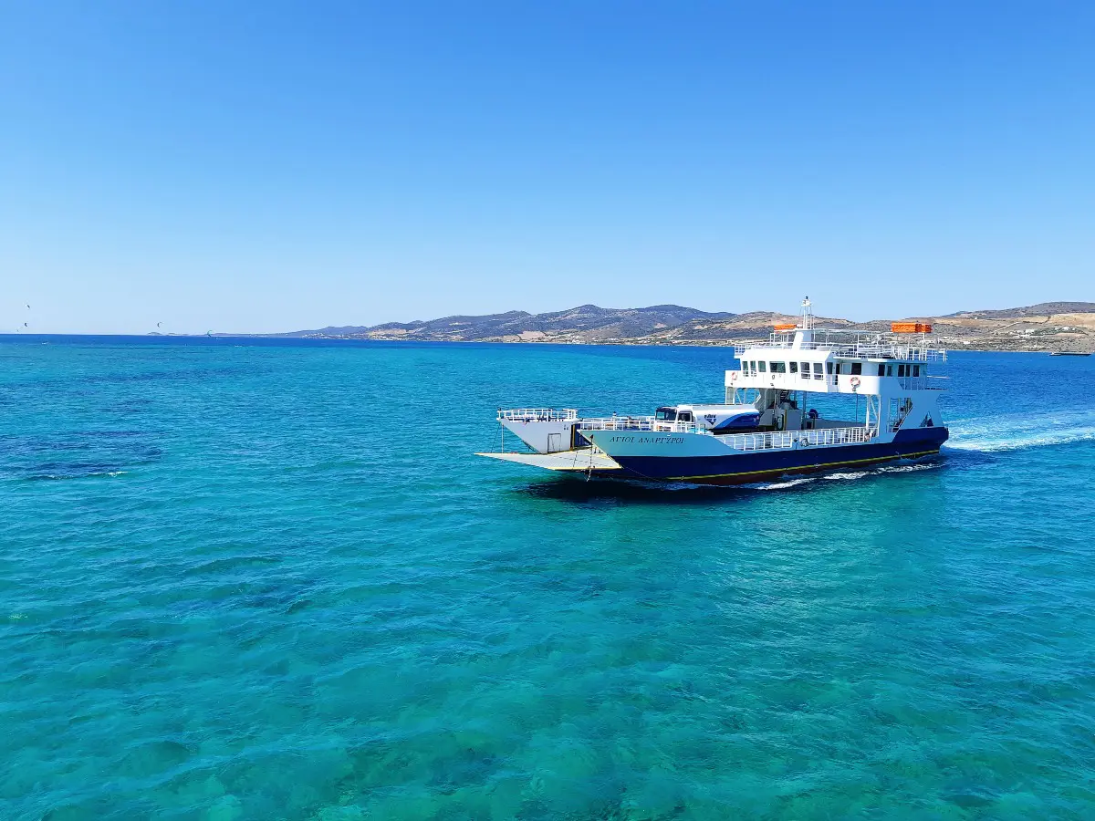 Take the local ferry from Paros to Antiparos