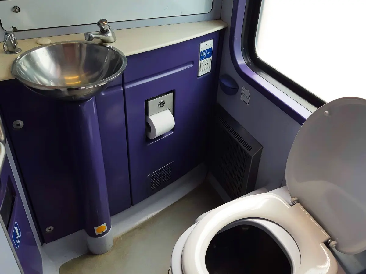 Toilets in the Greek trains