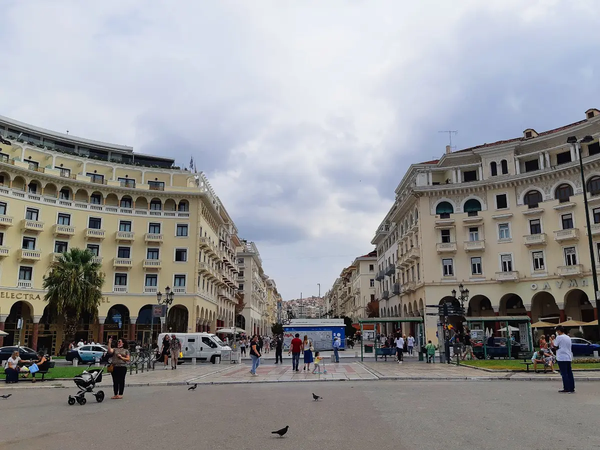 Aristotle square in Thessaloniki Greece