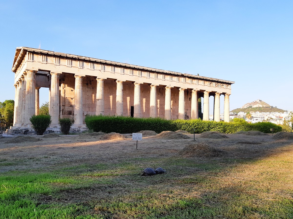 The temple of Hephaestus in the Ancient Agora in Athens