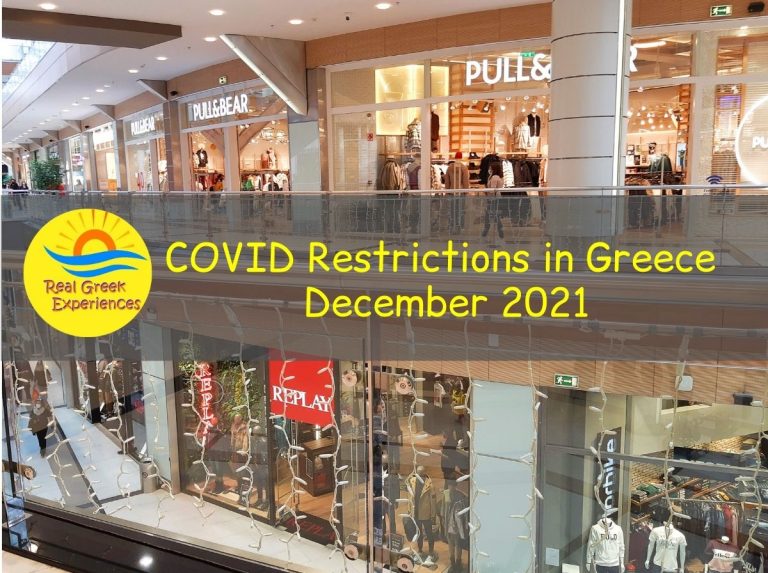 Official Covid restrictions for Greece until December 2021