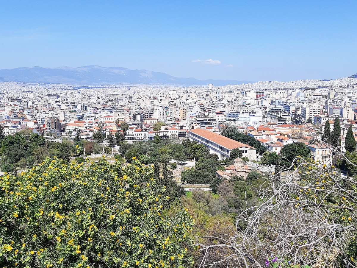 View of Athens from Mars Hill Areopagus