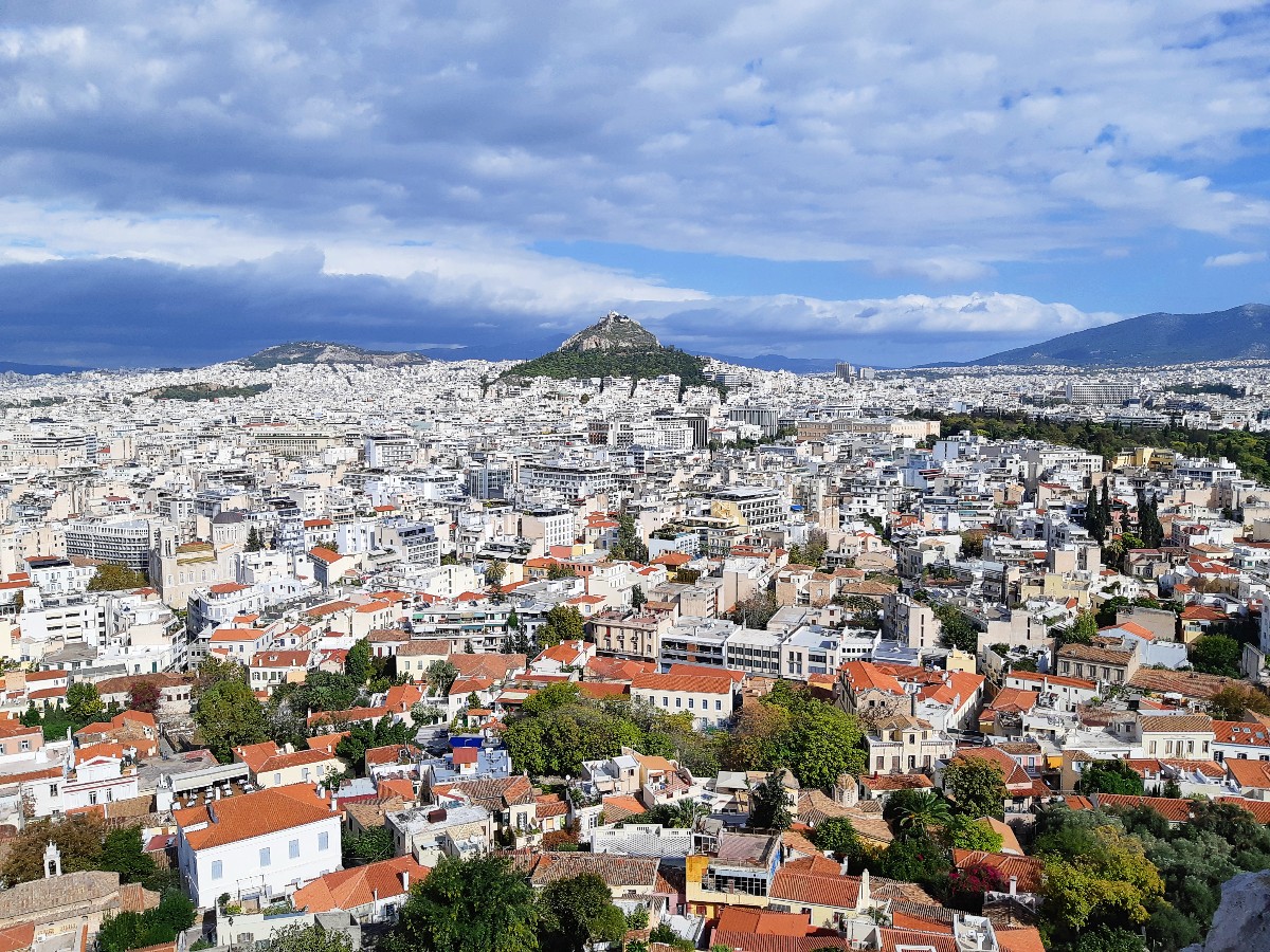 The highest point in Athens, Mt Lycabettus