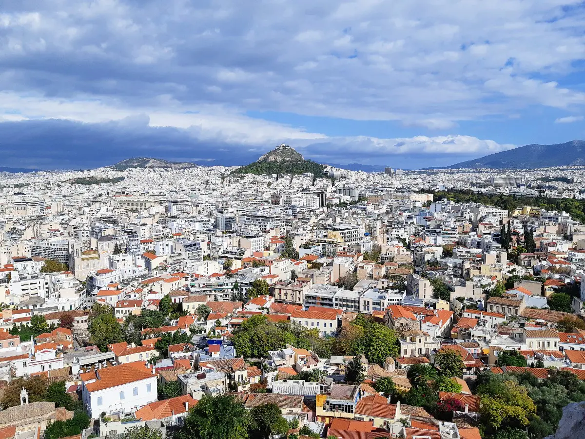 The highest point in Athens, Mt Lycabettus