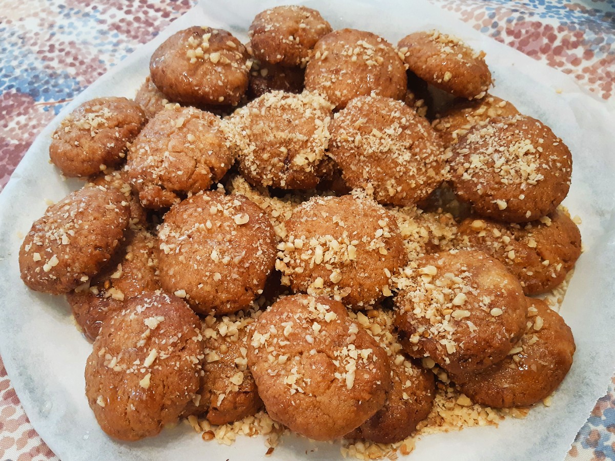 Greek melomakarona Christmas cookies