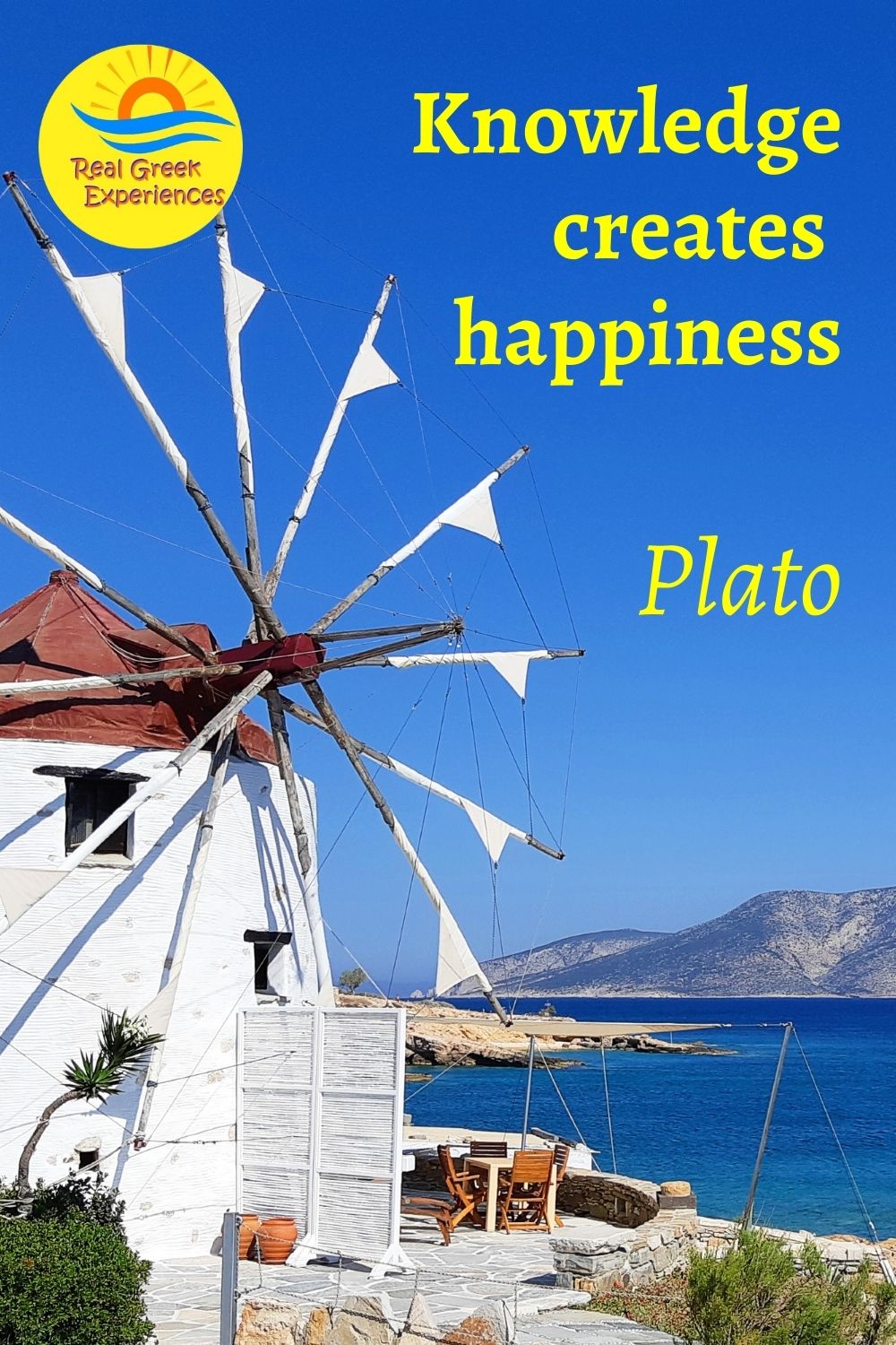 Famous Greece quotes - Knowledge creates happiness - Plato