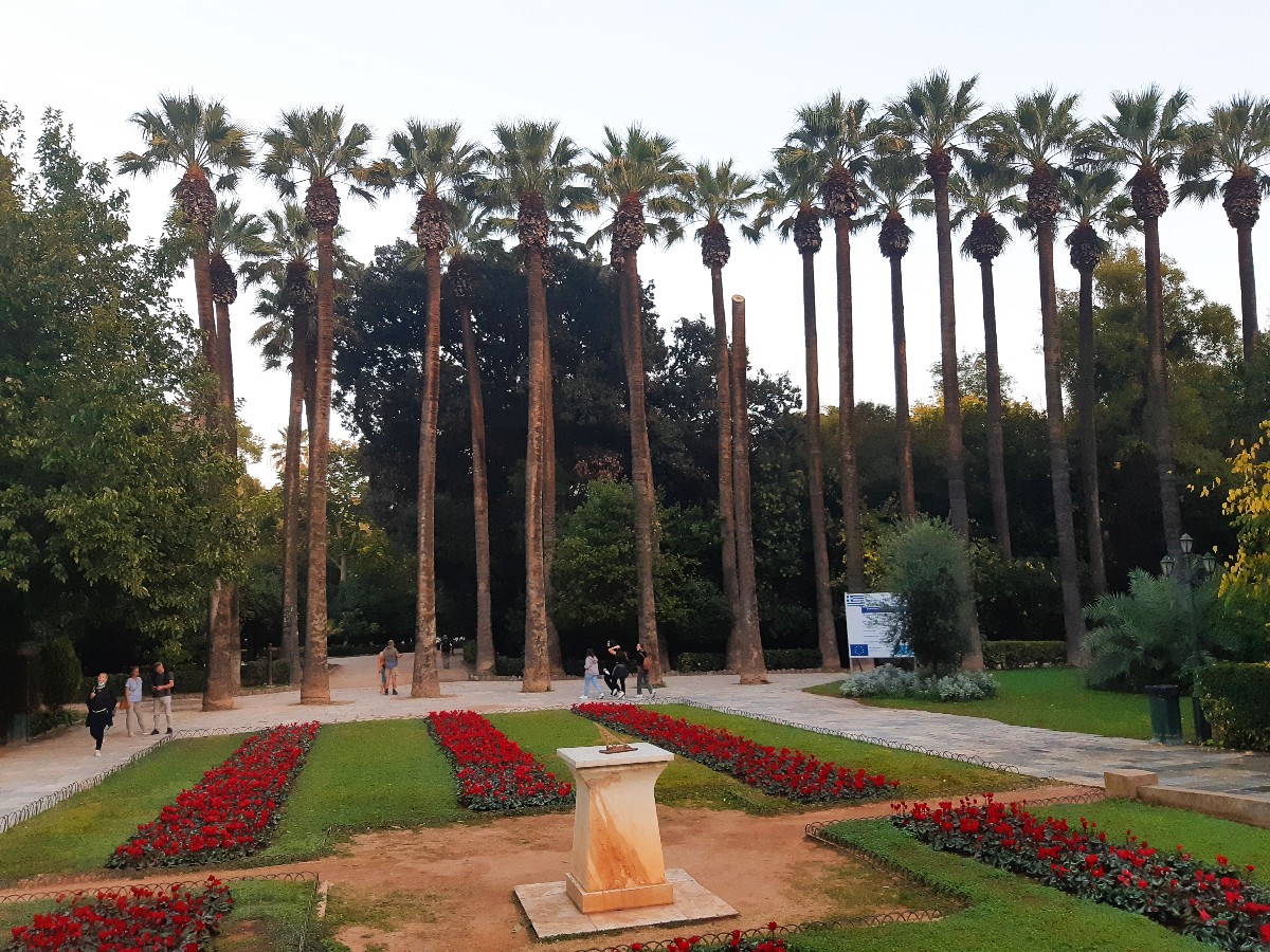 View of the National Garden in Athens