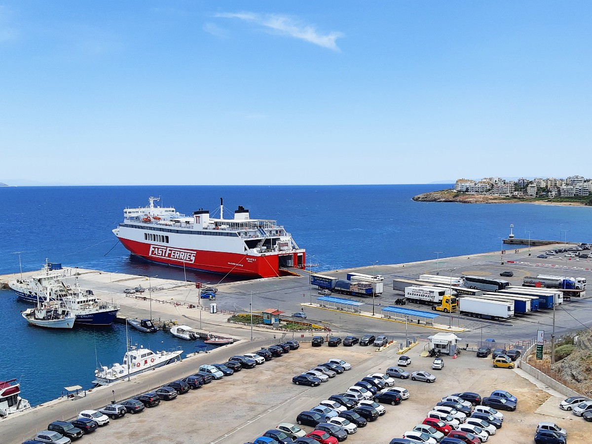 Ferry from Rafina port Greece