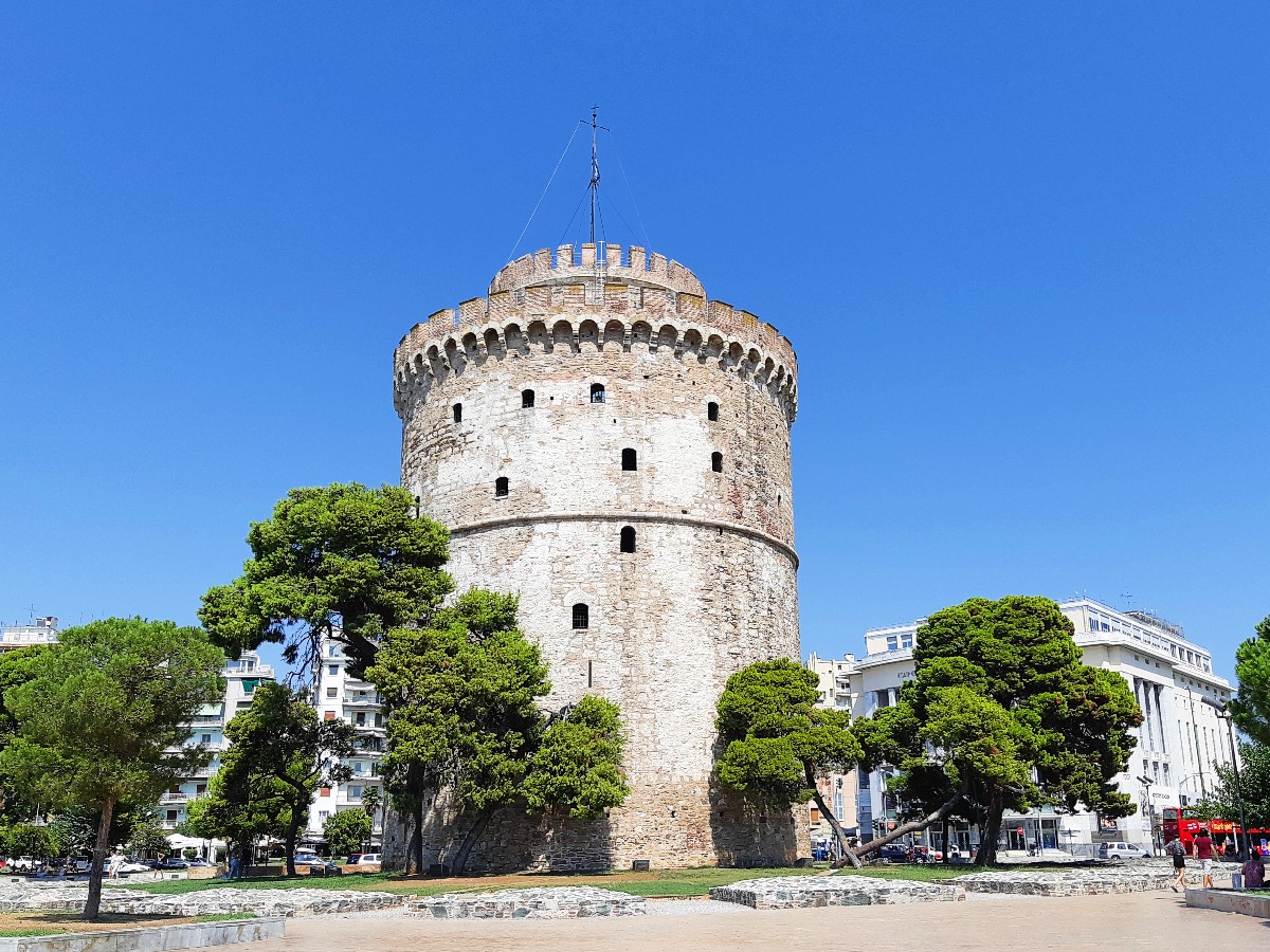 The White Tower is a starting point for day trips from Thessaloniki