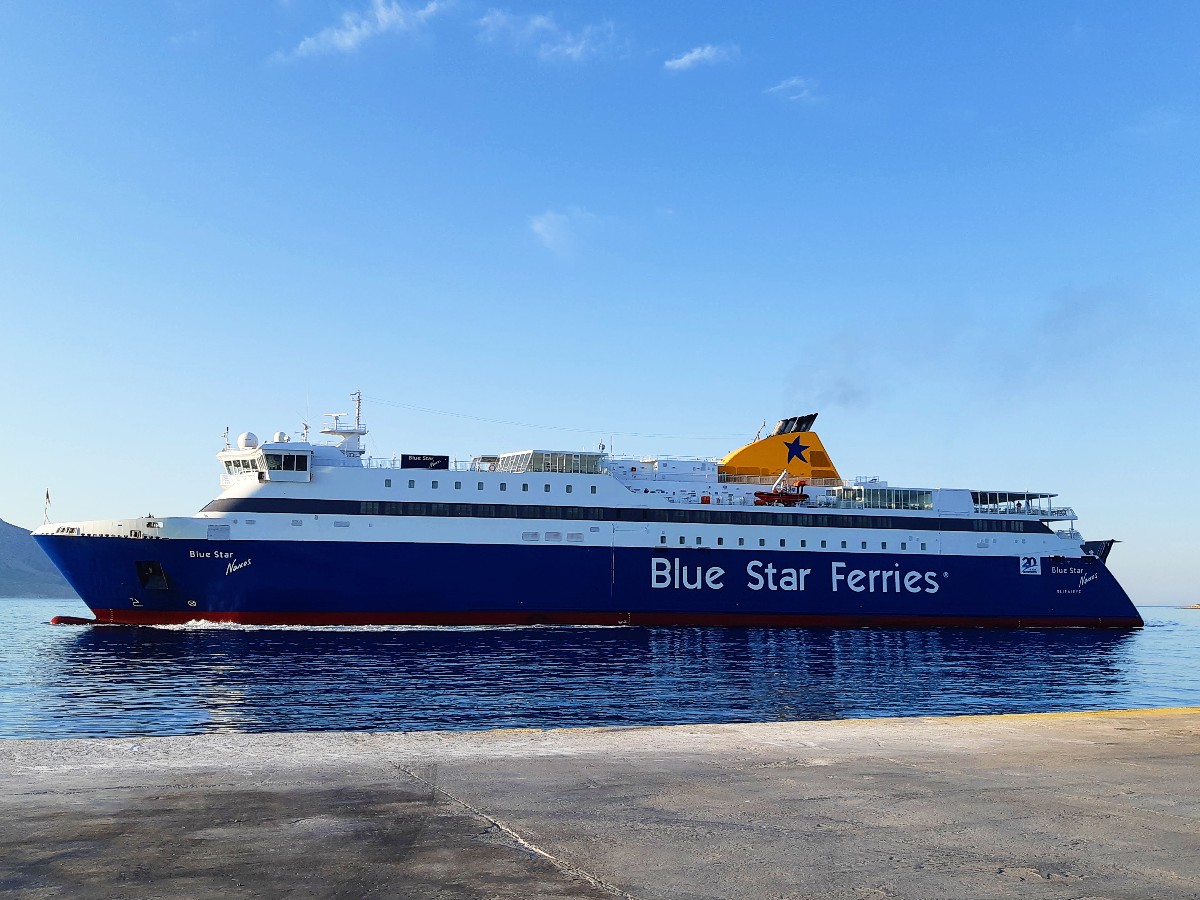 Ferries depart from the Athens ports to the Greek islands