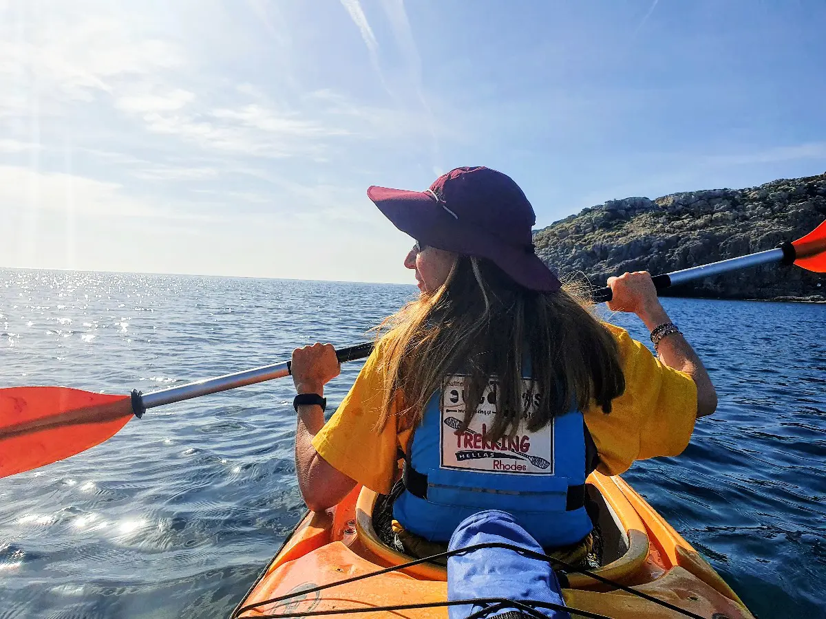 Kayaking in Rhodes island Greece