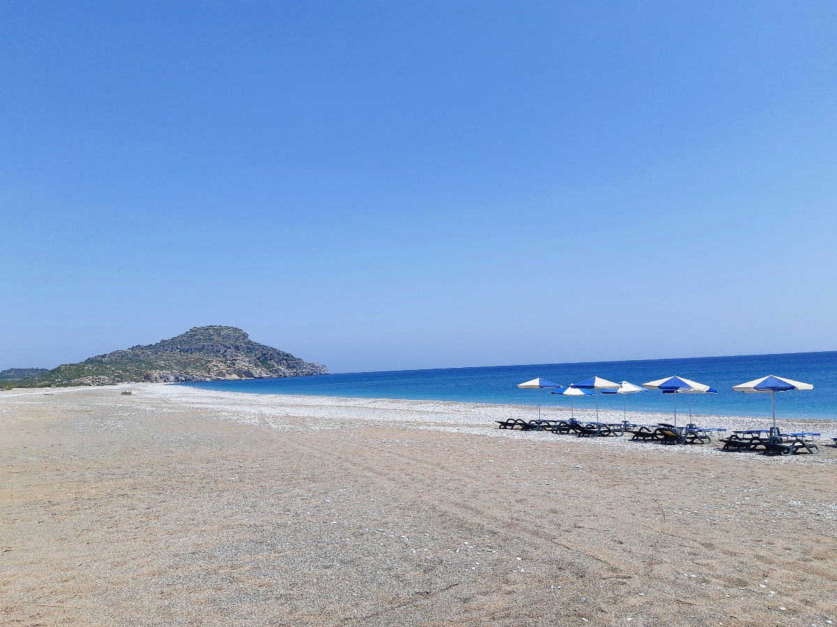 Afandou beach in Rhodes Greece
