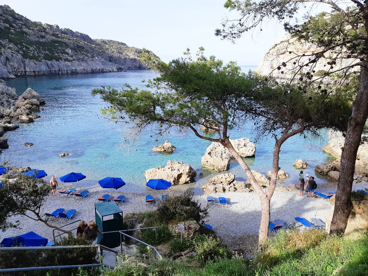 Anthony Quinn Bay in Rhodes Greece