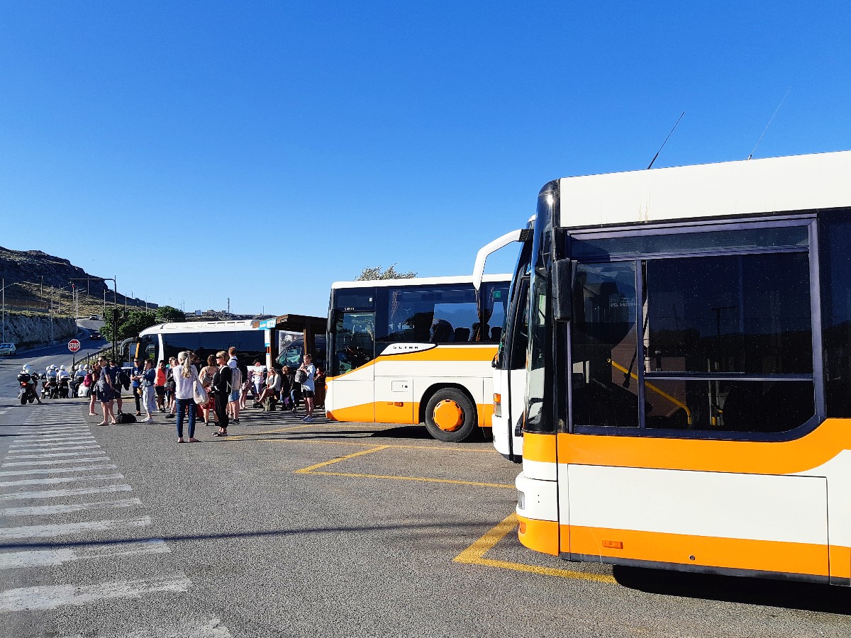 Get around Rhodes on public buses