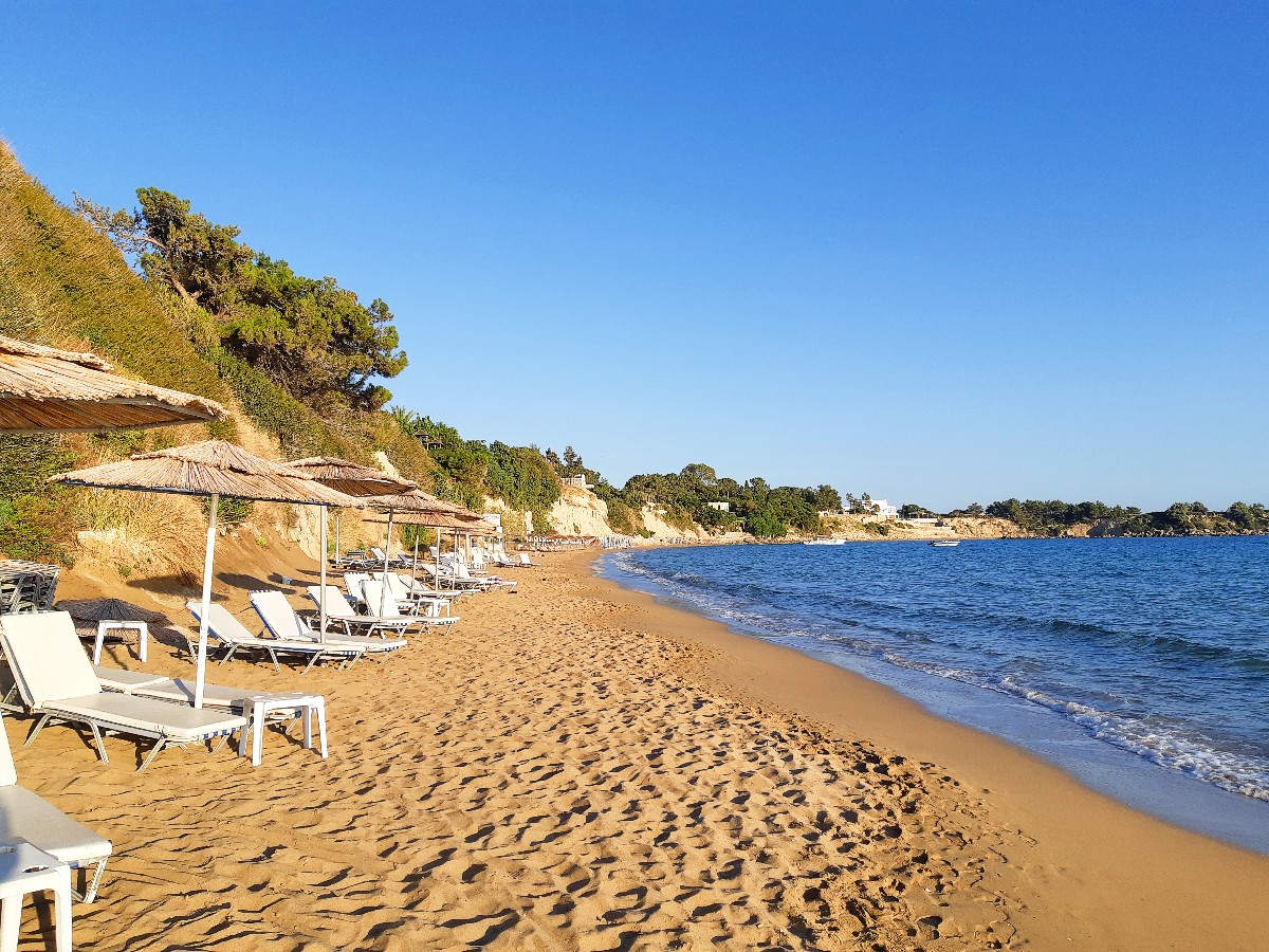 Pefki beach Rhodes island Greece